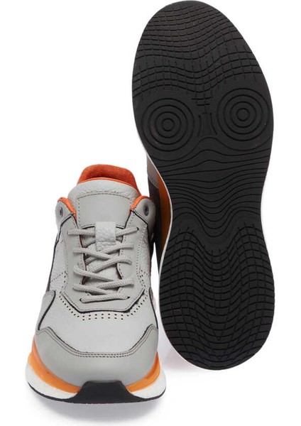 Gri Hakiki Deri Erkek Sneaker - E24I1AY56796-I8G