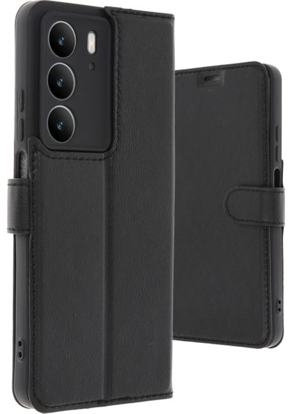 Realme C75 4g Trend S Plus Kapaklı Kılıf - Siyah