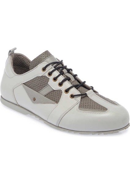 Gri Hakiki Deri Erkek Sneaker - E24I1AY56755-I8H indirimleri