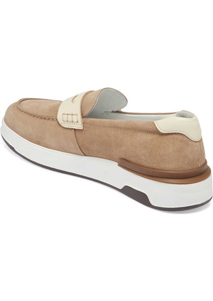 Vizon Hakiki Süet Deri Erkek Loafer - E24I1AY56786-A02