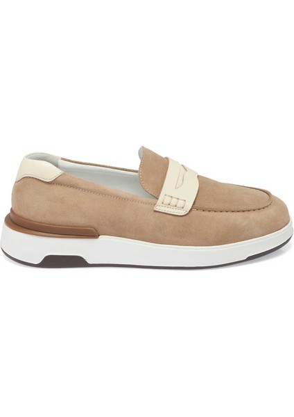Vizon Hakiki Süet Deri Erkek Loafer - E24I1AY56786-A02