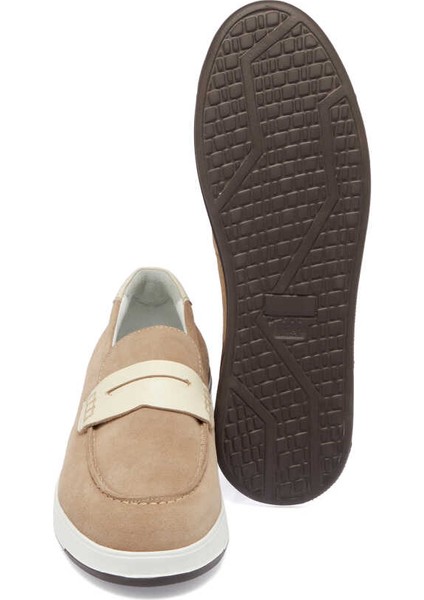 Vizon Hakiki Süet Deri Erkek Loafer - E24I1AY56786-A02