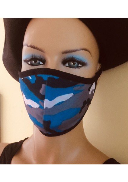Mavi Kamuflaj Maske fiyatları