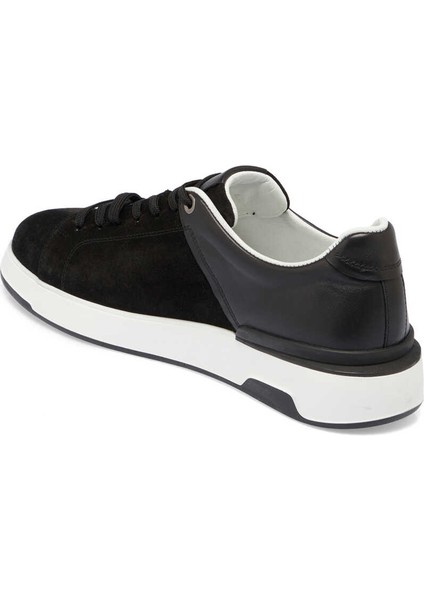 Siyah Hakiki Süet Deri Erkek Sneaker - E24I1AY56819-A01