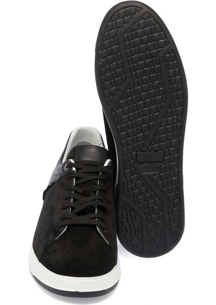 Siyah Hakiki Süet Deri Erkek Sneaker - E24I1AY56819-A01