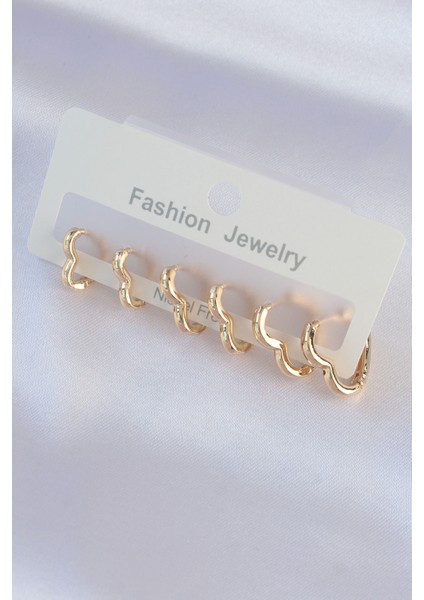 Tegan Pirinç Gold Renk Kalp Model Küpe Seti TG27BKP8992 fiyatları