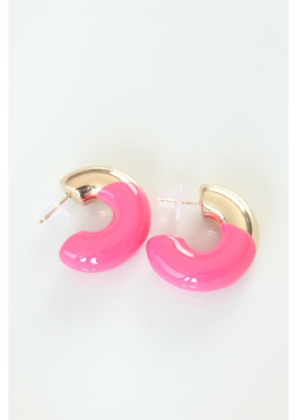 Tegan Ccb Pembe Gold Çift Renk Küpe TG27BKP8877