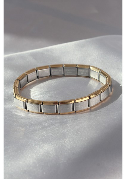 Tegan 316L Çelik Çift Renk Yazılı Nomination Bileklik TG27BB6111 modelleri