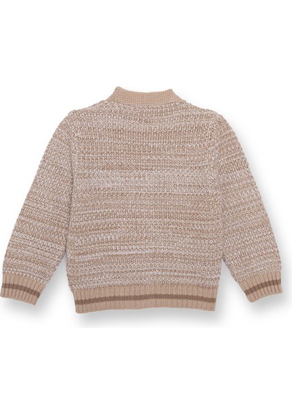 Erkek Bebek Hello Cute Bear Triko Hırka Düğmeli V Yaka Uzun Kol fiyatları