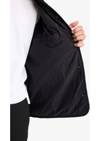 Regular Fit Gömlek Yaka Çıtçıtlı Kapitoneli İç Cepli Mont F0956AX25AU indirimleri