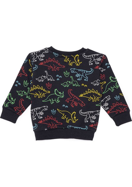 Erkek Bebek Basic Sweatshirt Şardonlu Bisiklet Yaka Uzun Kol fiyatları