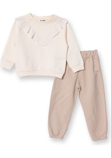 Kız Bebek Bluz - Pantolon Forest Flower Uzun Kol Lastikli