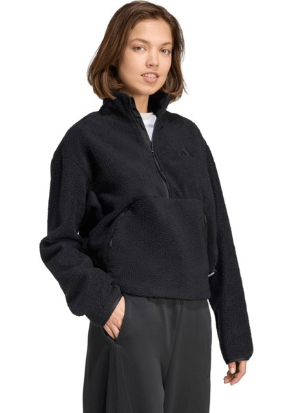 AJM8444 Adidas W Ct Fleece Hz Kadın Ceket Siyah fiyatları