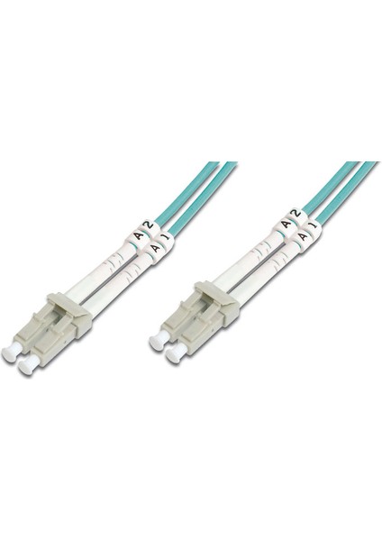 Digitus Lc-Lc Fiber Optik Patch Kablo, 5 Metre, Multimode, Duplex, 50/125, Om3