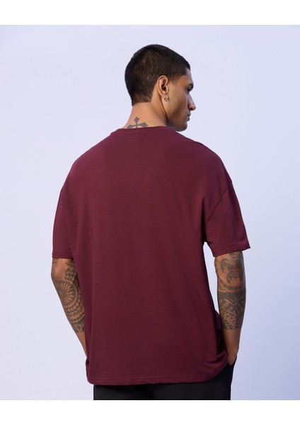 Chibaf Tee Erkek Bordo Tişört modelleri