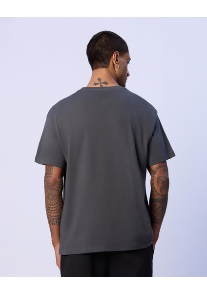 Denis Erkek Gri Oversize Fit Tişört modelleri
