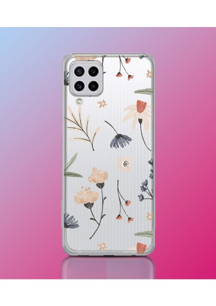 Samsung Galaxy M22 Uyumlu Premium Kalite Baskılı Esnek Şeffaf Kılıf