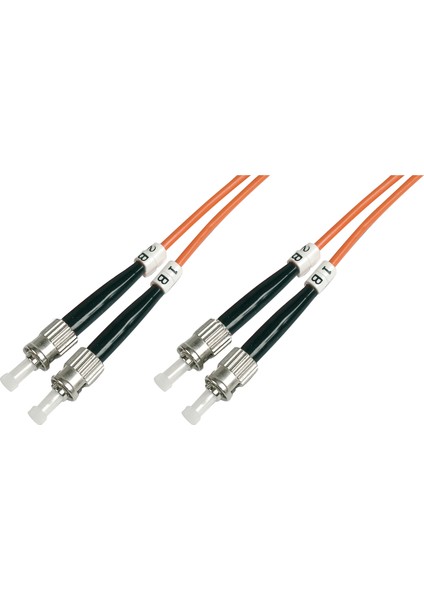 St-St Fiber Optik Patch Kablo, Multimode Om 1 62.5/125 Duplex, 3.0mm, Lszh, 2 Metre