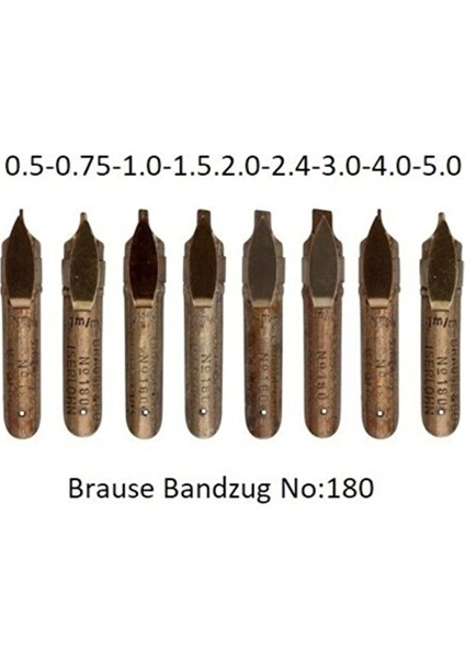 Brause Bandzug Çelik Divit Uç Kaligrafi 1.5mm modelleri