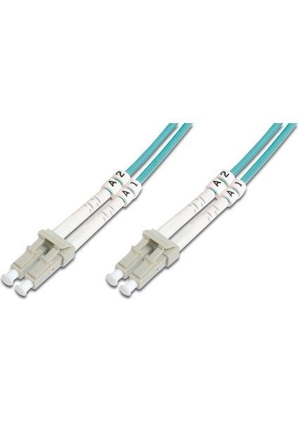 Lc-Lc Fiber Optik Patch Kablo, Multimode Om 3 50/125 Duplex, 3.0mm, Lszh, 0.5 Metre