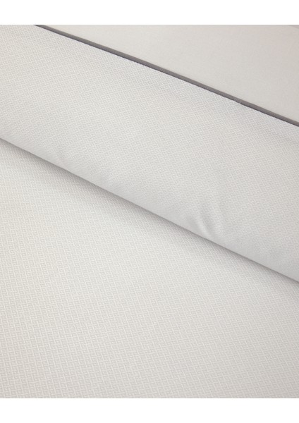 Kyle Pamuklu Biyeli King Size Nevresim Takımı 240X260 cm Beyaz