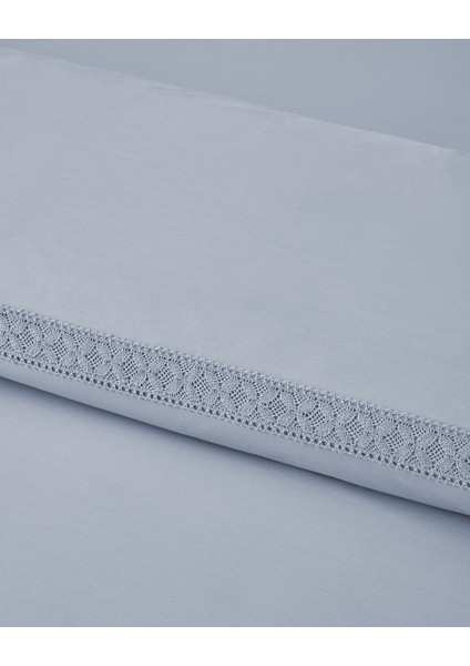 Lace Elegance Kopanakili Perkal Tek Kişilik Nevresim Takımı 160x220 cm Lila