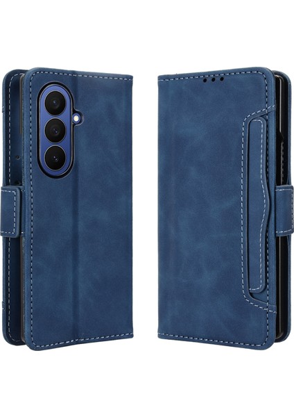 Samsung Galaxy Z Fold 7 Flip Pu Deri Darbeye Dayanıklı Koruyucu Kılıf Kredi Kartı Tutucu ile Uyumlu (Yurt Dışından)