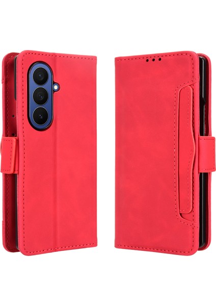 Samsung Galaxy Z Fold 7 Flip Pu Deri Darbeye Dayanıklı Koruyucu Kılıf Kredi Kartı Tutucu ile Uyumlu (Yurt Dışından)