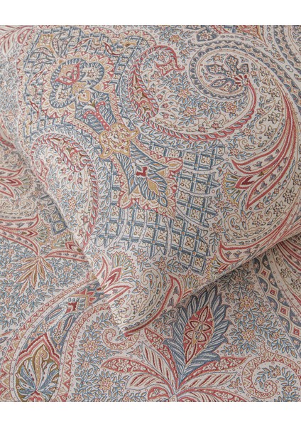 Boho Chic Pamuk Tek Kişilik Nevresim Takımı 160X220 cm Bej