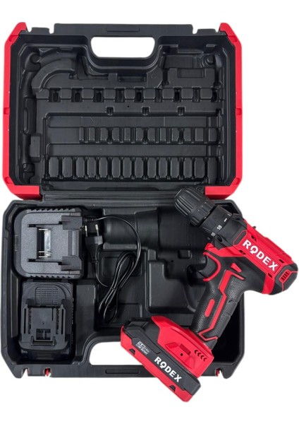 RDX3365 16.8V 2.0 A Li-Ion Şarjlı Matkap Seti (2 Akülü)