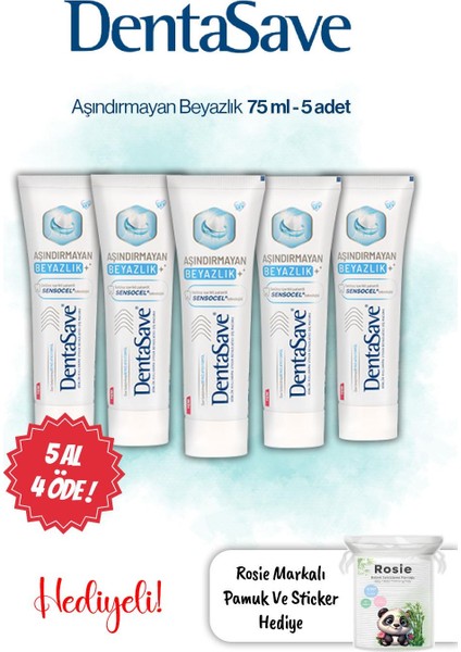 Aşındırmayan Beyazlık 75 ml 5 Al 4 Öde ve Rosie