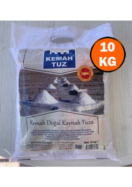 Erzincan Doğal Kaynak Kemah Tuzu 10 kg