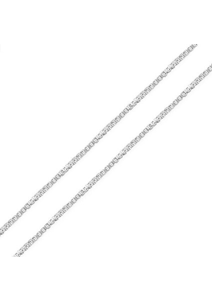 Küp Zincir 925 Ayar Gümüş Erkek Kolye