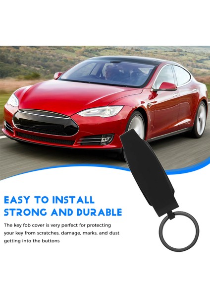 Tesla Model S Için Anahtar Fob Kapağı, Silikon Araç Anahtar Kapağı Kabuk Koruyucusu Kılıf Tutucu Tesla S Aksesuarları (Model S) (Yurt Dışından) indirimleri