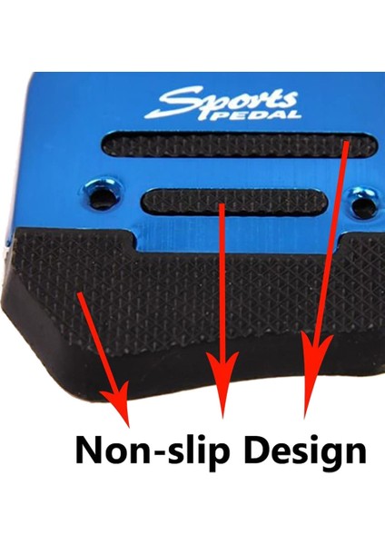 3pcs Yakıt Gaz Hızlandırıcı Pedal Pedalı Pedalı Debriyaj Pedi Kapak Ayak Pedalları mt Manuel Şanzıman Arabası Mavisi (Yurt Dışından) fiyatları