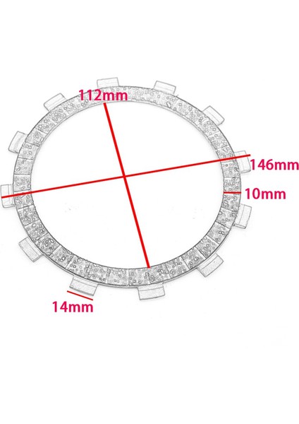 Yamaha Için Motosiklet Debriyaj Sürtünme Plakası Basınç Plakası ve Çelik Plaka Kiti XJR400 XJ400 XJ600 (Yurt Dışından)