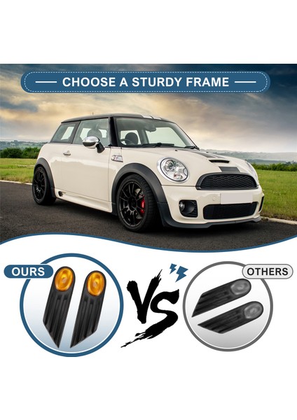 Araba Çamurluk Göstergesi Işık Kapağı 63132751503 63132751504 Mini Cooper Için R56 R57 2007-2013 Yan Işaretçi Sinyal Paneli (Yurt Dışından) fırsatları