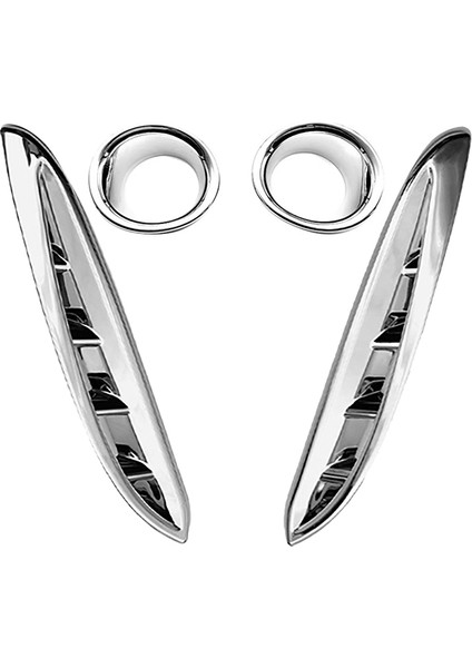 Toyota Harrier Venza Için 2020 2021 Abs Krom Ön Sis Farları Kapak Çerçevesi Ön Çamurluk Yan Hava Havalandırma Kapağı Trim (Yurt Dışından)