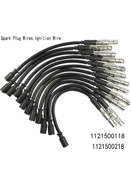 12PC Buji Kabloları Benz C E Sınıfı E320 W210 W203 W211 W220 W251 C240 ​​C320 C55 1121500118 1121500218 (Yurt Dışından) fiyatları