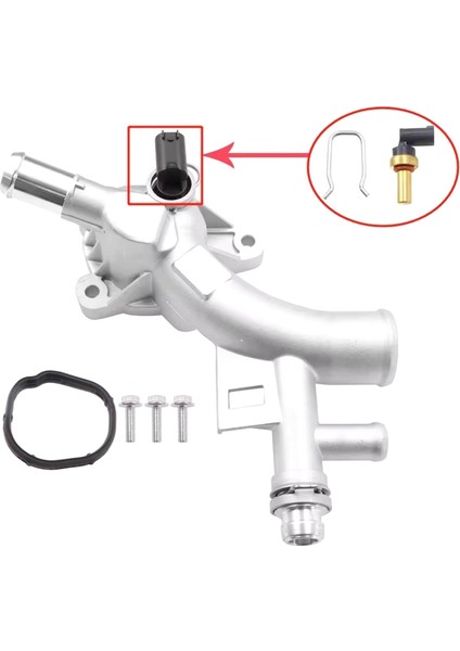 Buick Encore Için Chevrolet Cruze Limited Sonic Trax 1.4l Su Çıkışı Termostat Muhafazası ve Hortumu 25193922 55565334 (Yurt Dışından) modelleri