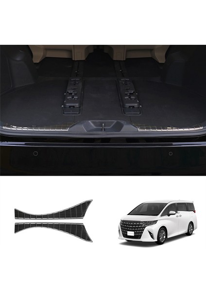 Toyota Alphard 40 Serisi 2023+ Otomobil Arka Muhafızlar Paslanmaz Çelik Gaga Çamurluk Plaka Koruyucu Koruma Siyahı Kapsar (Yurt Dışından) indirimleri