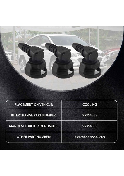 5pcs Gaz Kelebeği Valf Termostat Gövdesi Isıtıcı Boru Hortumu Konnektörü 55574685 55354565 Chevrolet Için Cruze Sonic Opel Astra (Yurt Dışından) fırsatları