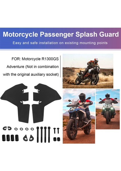 Motosiklet Aksesuarları Bmw R1300GS Için Yolcu Sıçrama Muhafızları R1300 Gsa Macera Yan Çamurluk Çerçeve Dolgu Plakası (Yurt Dışından) fırsatları