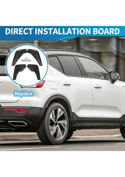 Volvo XC40 2018 2019 2020 2021 Çamur Kanatları Ön Arka Sıçrama Korumaları Çamurluk Kiti (Dört Set) (Yurt Dışından) indirimleri