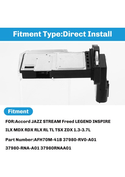 Hava Akışı Ölçer Sensörü AFH70M-41B 37980-RV0-A01 37980-RNA-A01 Honda Accord Jazz Legend Inspire Acura Ilx 1.3-3.7l (Yurt Dışından) fırsatları