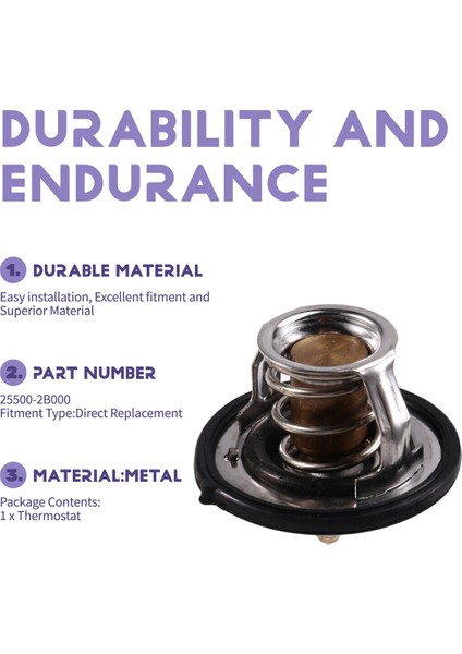 Hyundai Elantra Accent Veloster Için 255002B000 Motor Soğutucu Termostat Kia Cerato Forte 25500-2B000 (Yurt Dışından) indirimleri