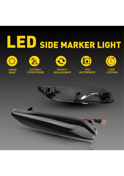 1paır LED Yan Çamurluk Markeri Işık Dönüş Sinyal Lambaları Mini R61 Paceman R60 Countryman 10-17 63139802569 63139802570 (Yurt Dışından) indirimleri