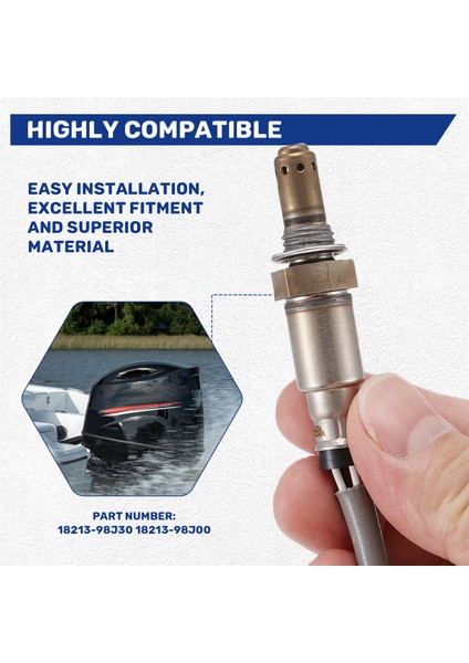 18213-98J30 Dışişli Oksijen Sensörü O2 Sensör Suzuki Dışişleri DF150A/DF175A/DF200A/DF250A/DF300A 18213-98J00 (Yurt Dışından) fırsatları