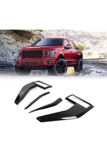 Araba Tarafı Çamurluk Kapağı Trimler Ford F150 F-150 2021 2022 2023 Siyah Için Dekoratif Çıkartmalar (Yurt Dışından) modelleri