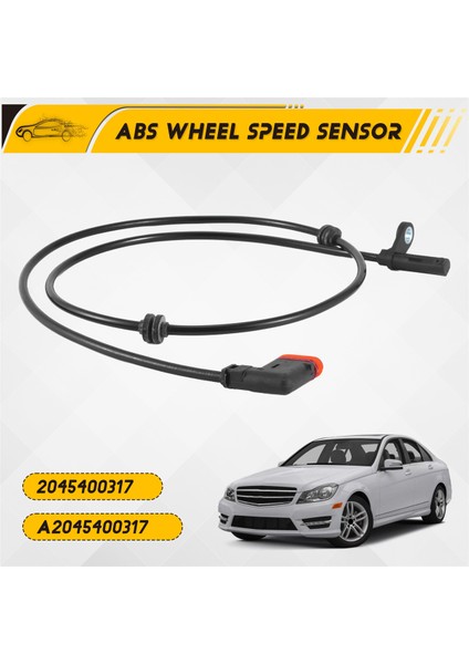 2045400317 Abs Sensör Arka Sol Sol Mercedes C-Serisi W204 C204 S204 01.2007 (Yurt Dışından) fırsatları